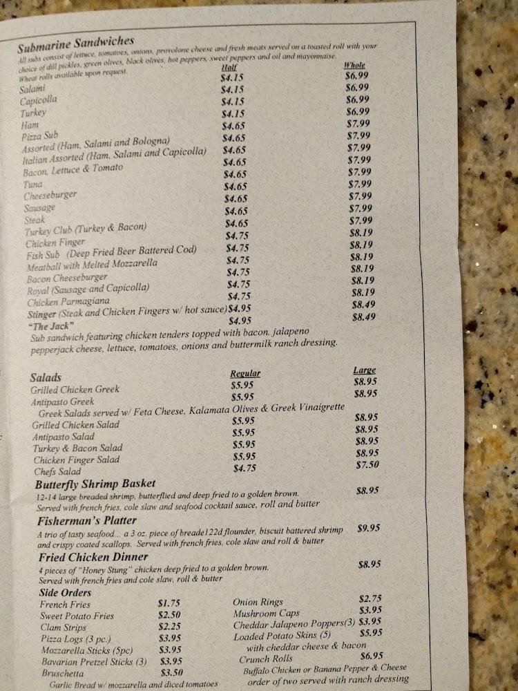 Bernardi's Pizza and Subs Menu image 4